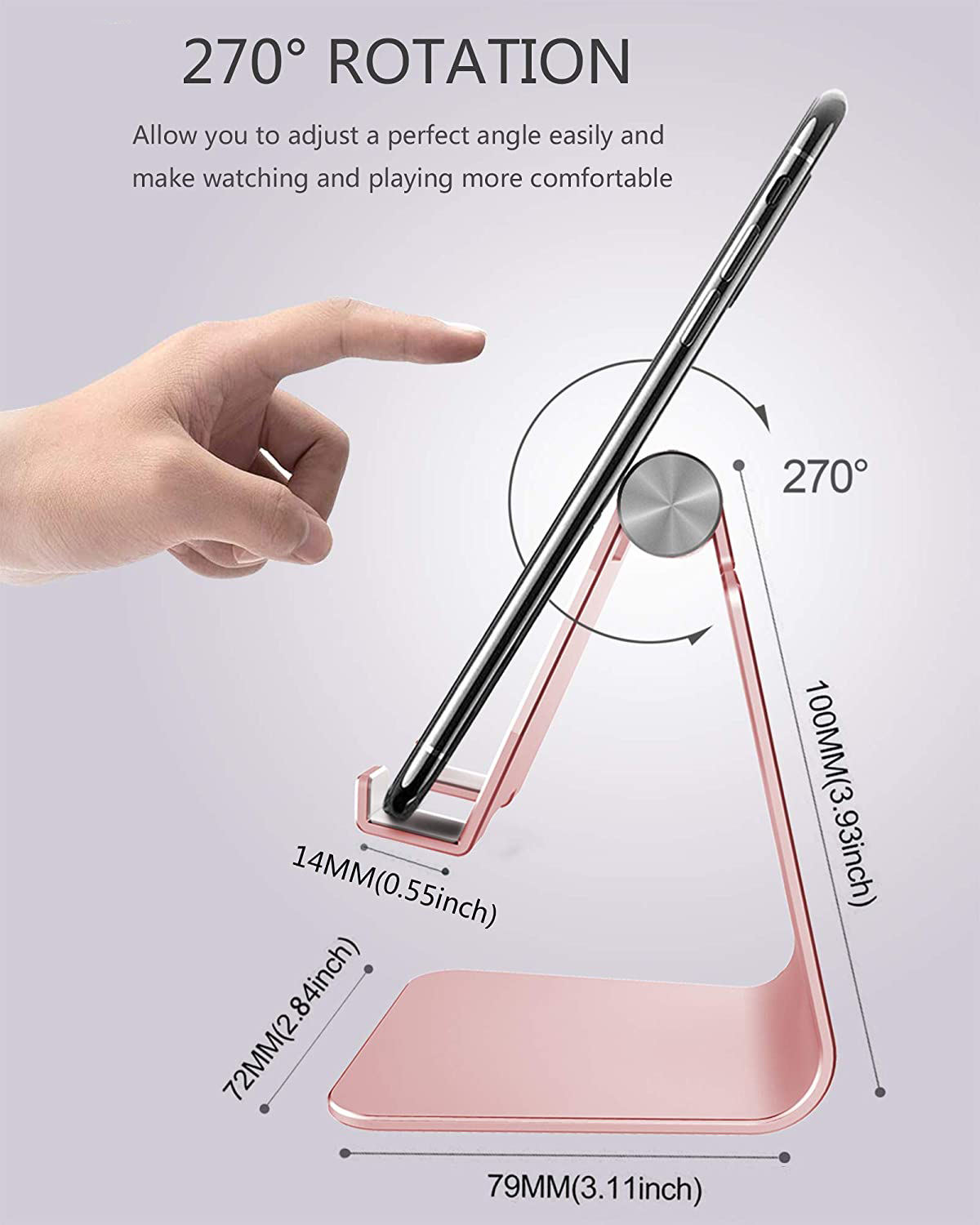 2023 Universal Office Accessories Phone Accessory Display Dock Aluminum Cell Phone Stand