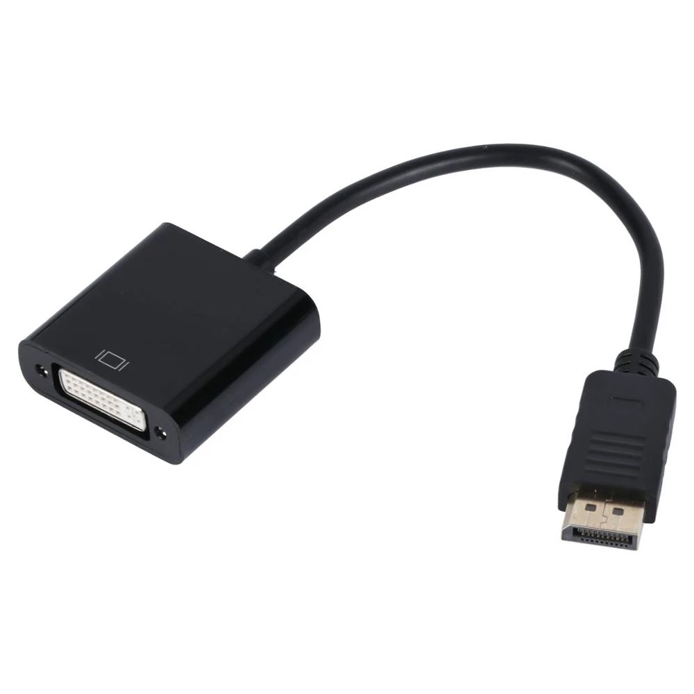 DP to DVI Adapter Cable 1080P DisplayPort Male to VGA Female Converter For Projector DTV TV HDVD Laptop