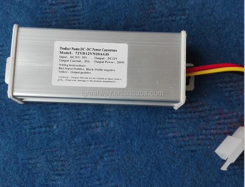 36v 48v 60v 72V to 12v 20A 200w DC DC power converter