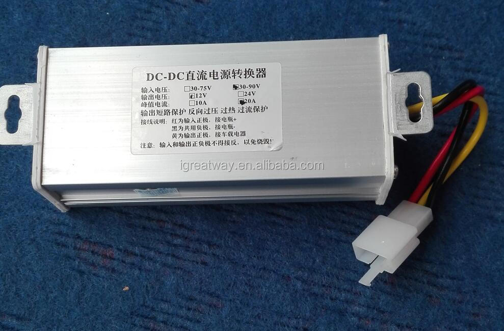 36v 48v 60v 72V to 12v 20A 200w DC DC power converter