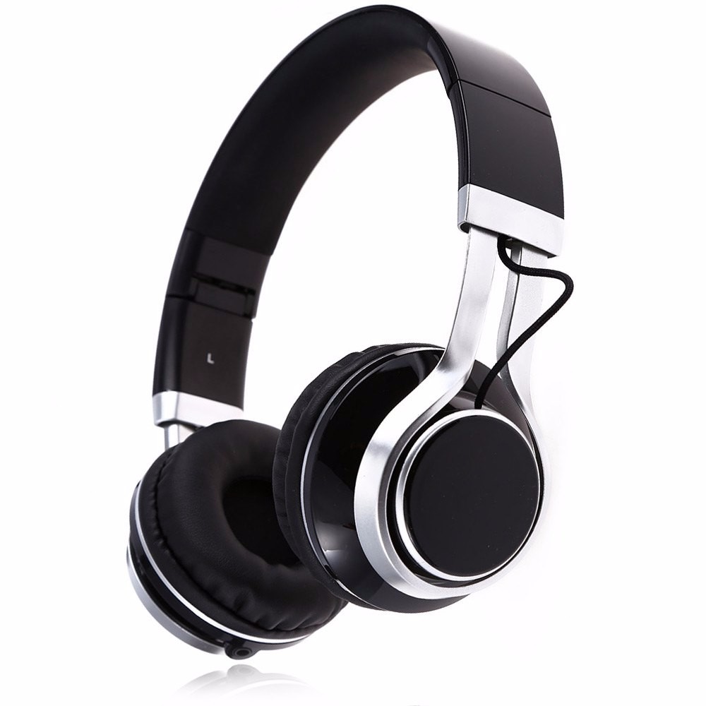 Foldable stylish headband China directly supplier stereo true headphone with black color
