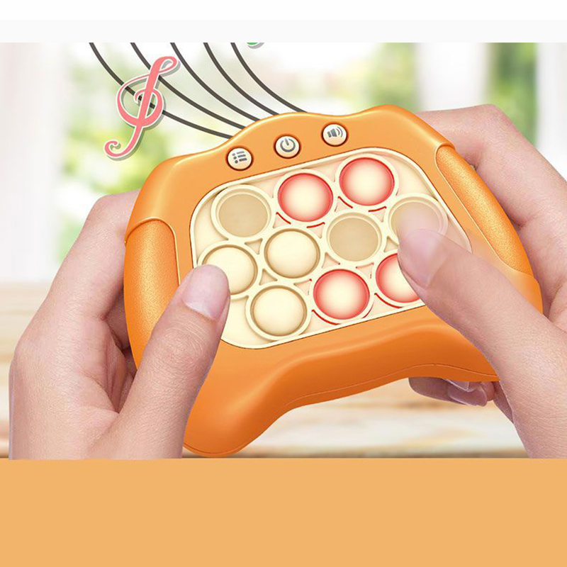 Quick push Game Electronic Pop Light Up Electronic Game Popping Sensory Fidget Toys Puzzle Fidget Game Toys For Kids