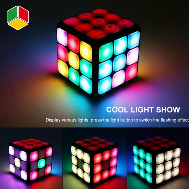 QS Toy Flashing Cube Electronic Memory Other Educational Toys Plastic Magic Puzzle Cube For Kids Boys And Girls