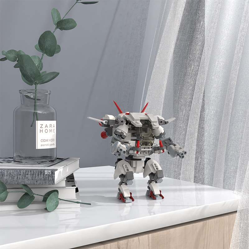 Buildmoc Set Building Blocks Video Game Overwatch White Rabbit D.VA Bricks LEGOing Toy for Child Kids Children Girls