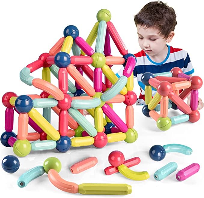 Kids Magnetic Toys, Magnet Balls Magnetic Building Set Toy, Magnetic Balls and Sticks