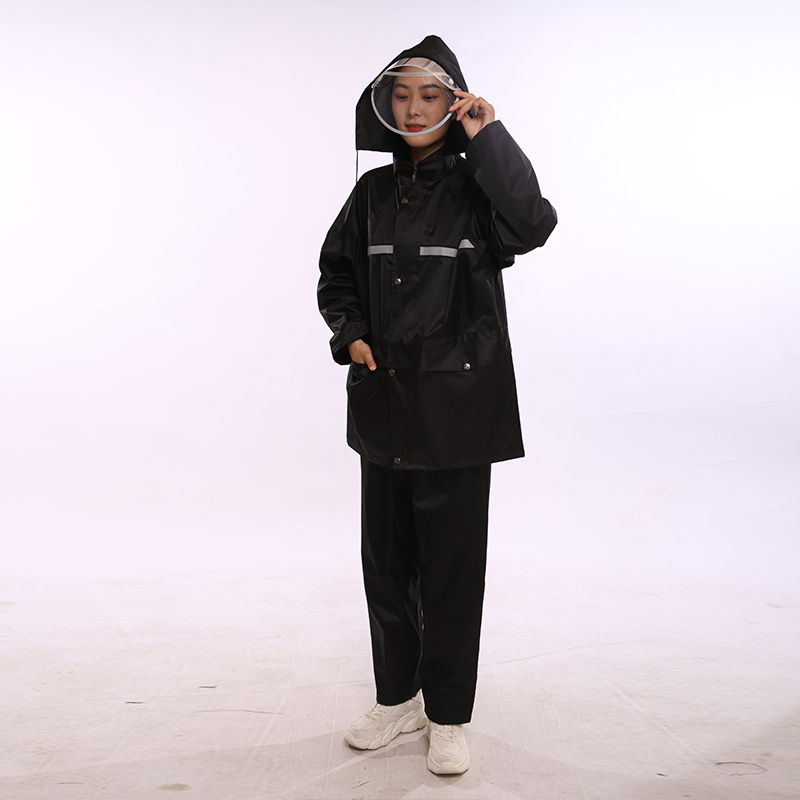 Waterproof Breathable raincoat Safety reflective strip Durable rain gear Jacket trousers