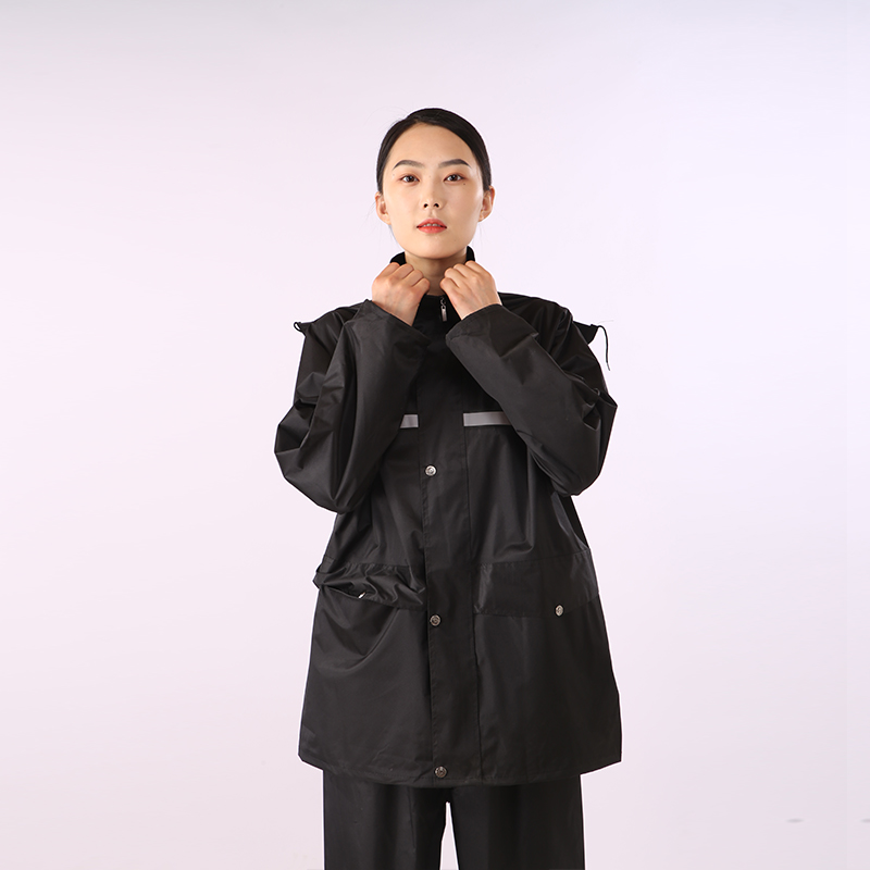 Waterproof Breathable raincoat Safety reflective strip Durable rain gear Jacket trousers