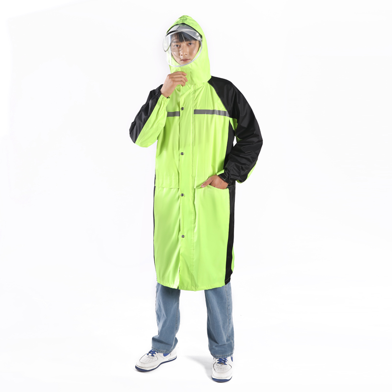 Low Price Rain Gear for Motorcycle Riders Color Matching Men Emergency Raincoat