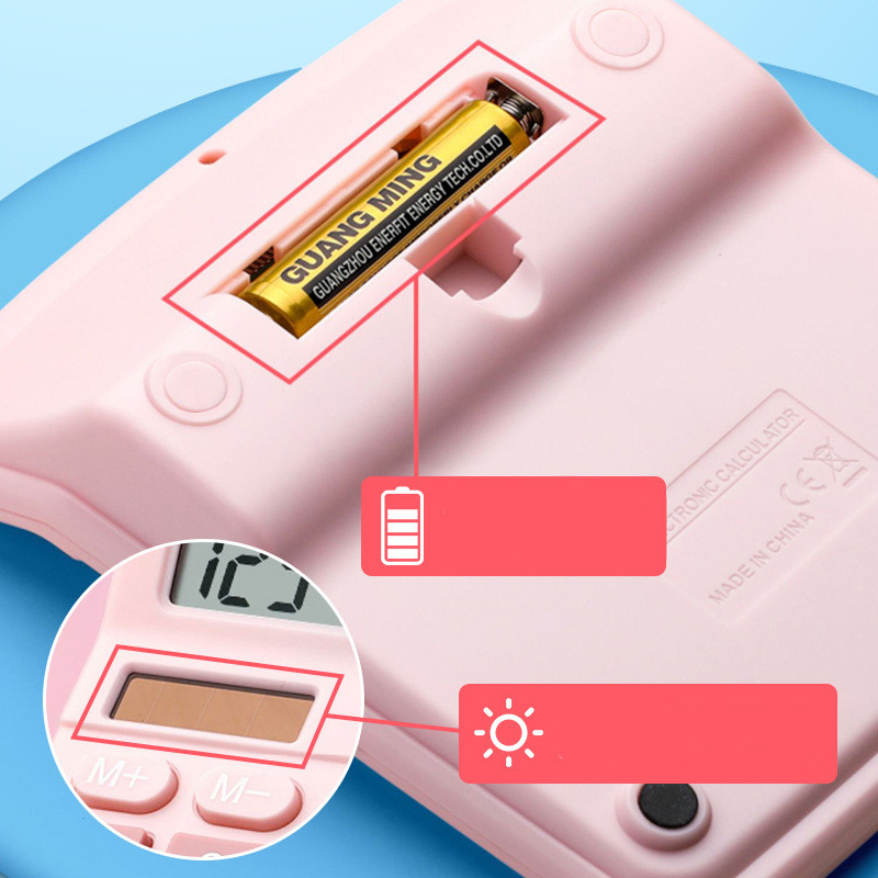 Office Special Cheap Dual Power Solar Calculator Student Large Electronic Scientific 12 Digit Double Powered  Dual Calcu