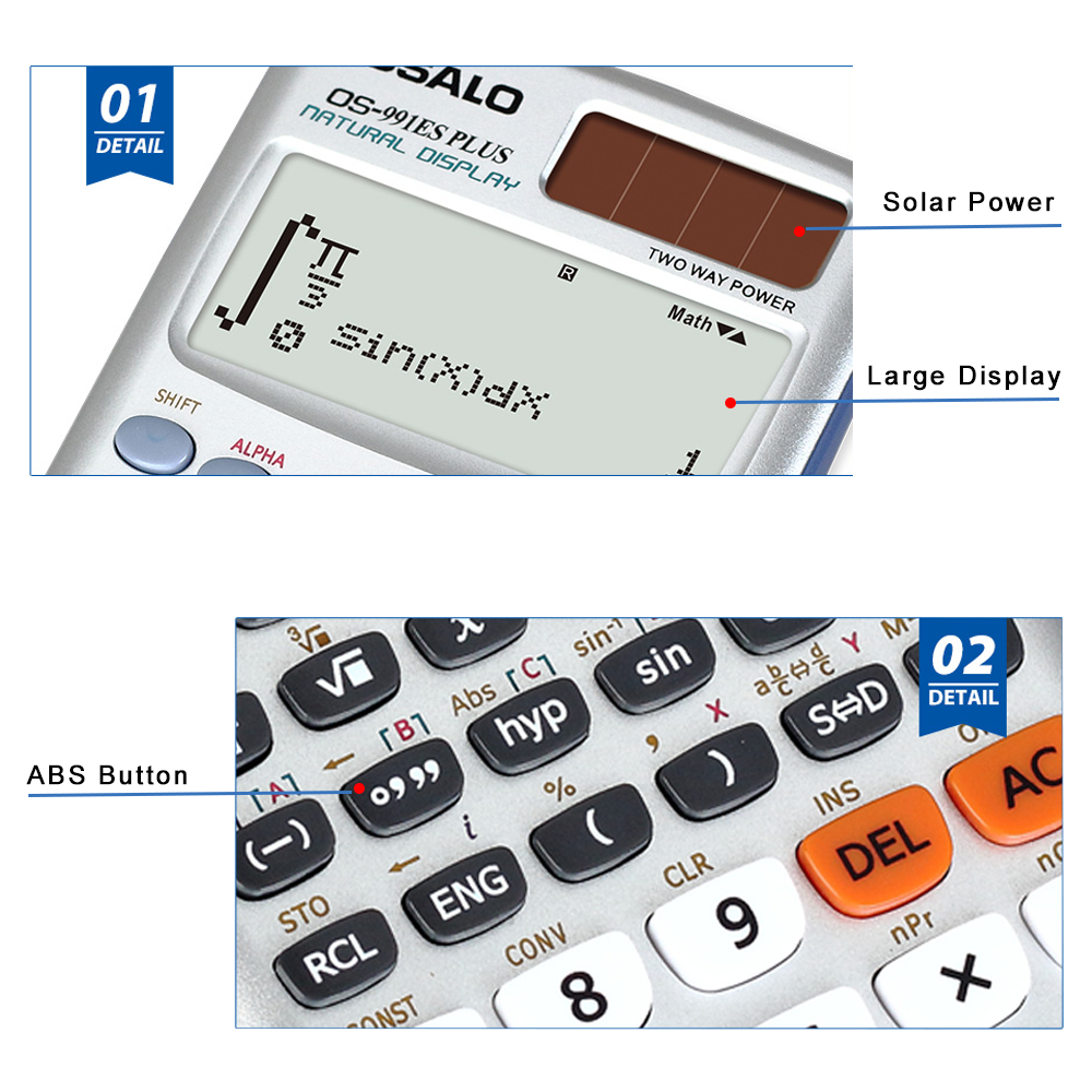 OSALO High Quality 417 Function Scientific Calculator Price, os-991es plus for Students