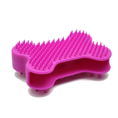 Dog Grooming Brush Silicone Pet Brushes for Shedding and Grooming Bone Shaped Silicone Dog Glove for Washing Pet Hair