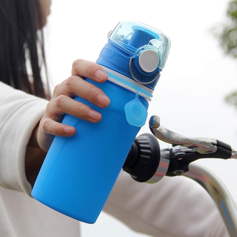 Foldable Silicone Sports Drink Water Bottle   Designed Grm Botella De Agua Collapsible Water Bottle