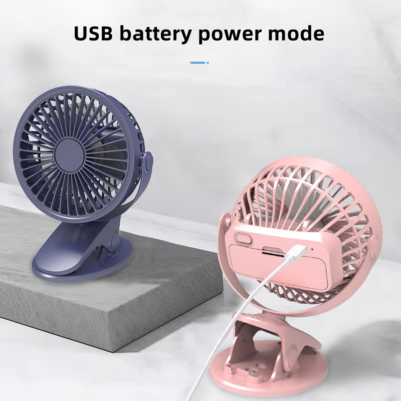 2023 Usb table clip desktop mini electric fans student dormitory bedside clip fan mini ceiling desktop fans
