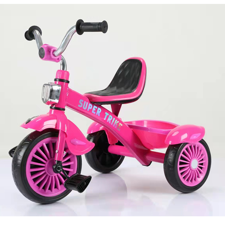 Cheap price baby kid children 2 in 1 3 wheel cartoon bike tricycle quality trikes for 3 years stroller with pedal