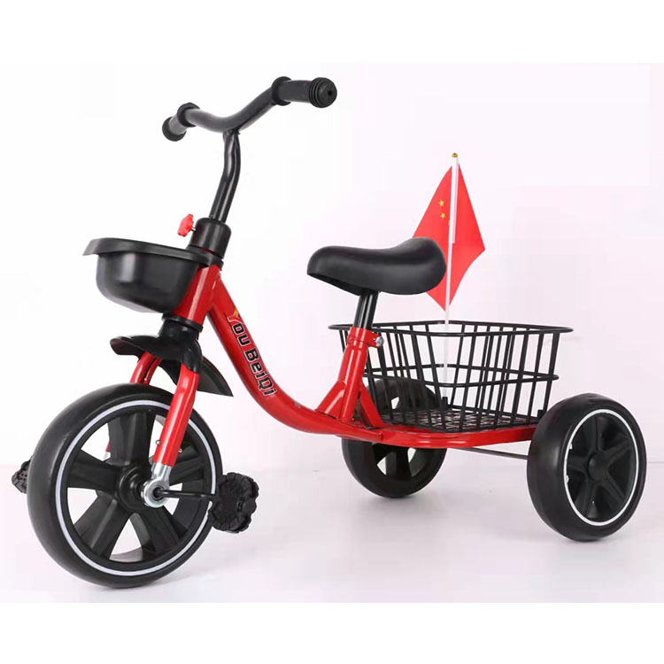 Cheap price baby kid children 2 in 1 3 wheel cartoon bike tricycle quality trikes for 3 years stroller with pedal