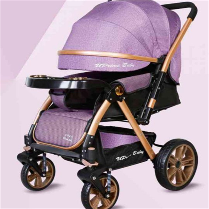   baby stroller one hand fold system oxford material pram stroller