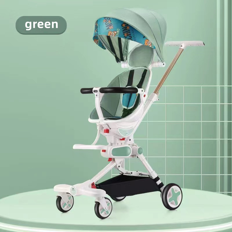 Lightweight Luxury Baby Stroller 3 in 1 Portable High Landscape tow-way Stroller  Travel Pram