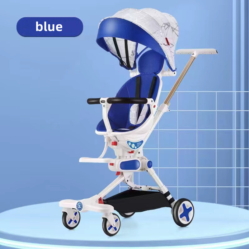 Lightweight Luxury Baby Stroller 3 in 1 Portable High Landscape tow-way Stroller  Travel Pram