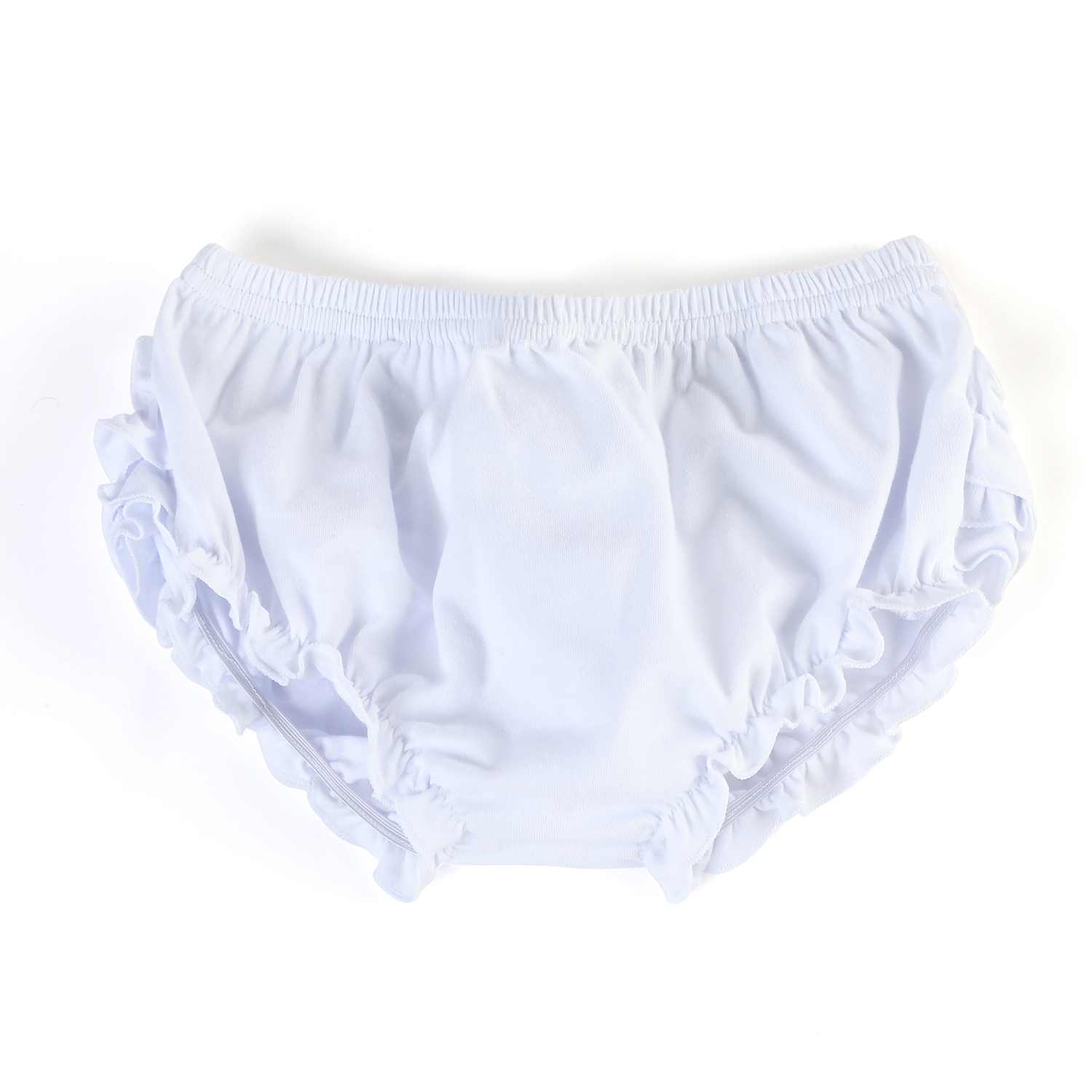 Summer Newborn Solid Color Baby Bloomers Triple Icing Ruffle Underwear Baby Girls Soft Cotton Bloomer