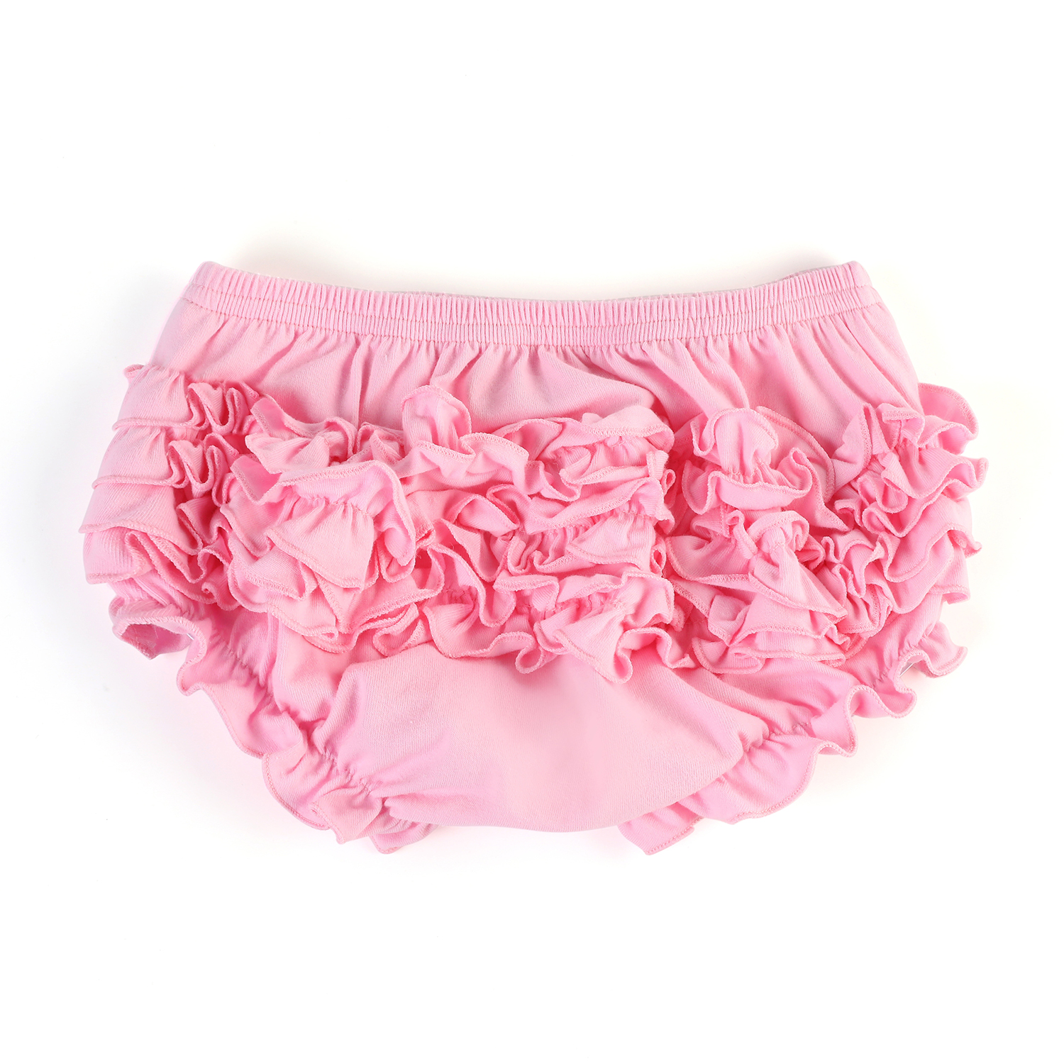 Summer Newborn Solid Color Baby Bloomers Triple Icing Ruffle Underwear Baby Girls Soft Cotton Bloomer