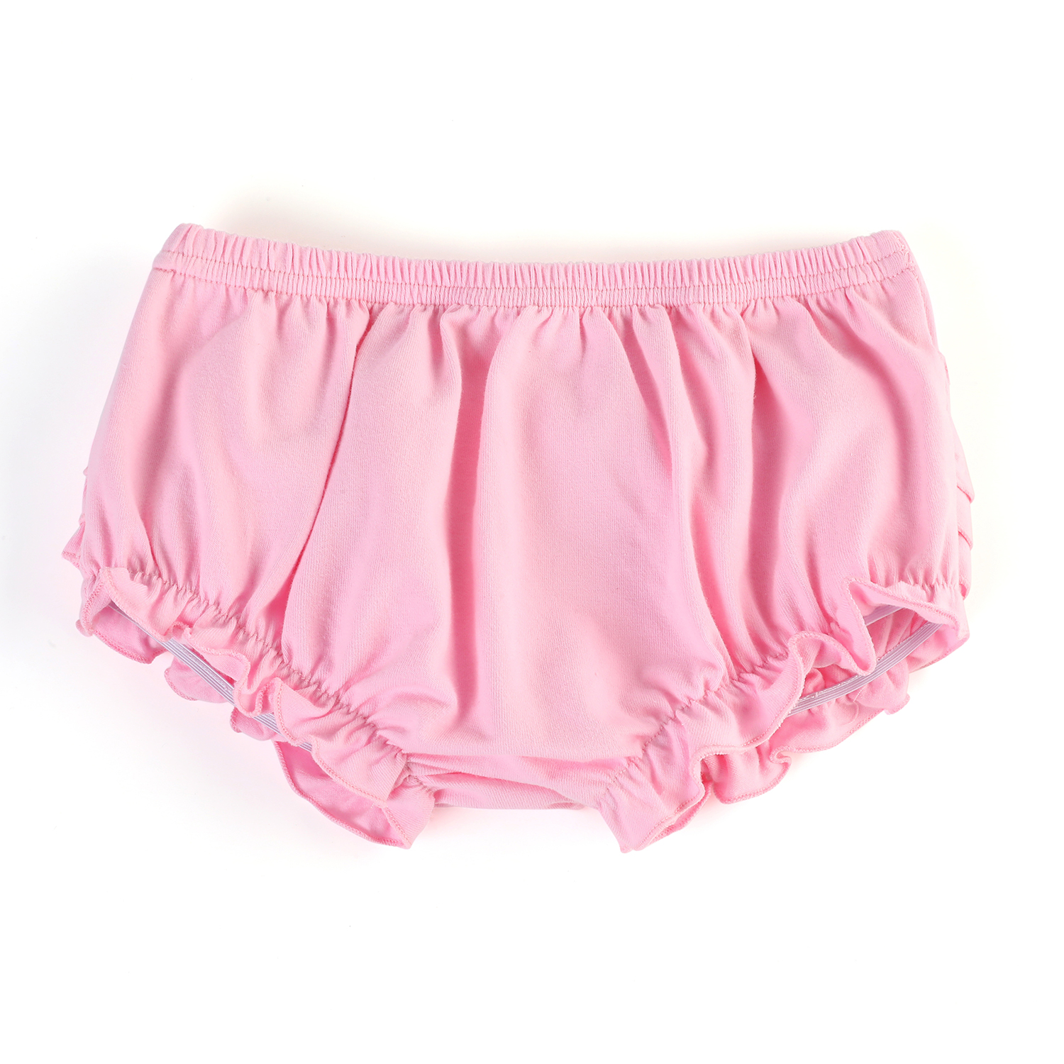 Summer Newborn Solid Color Baby Bloomers Triple Icing Ruffle Underwear Baby Girls Soft Cotton Bloomer
