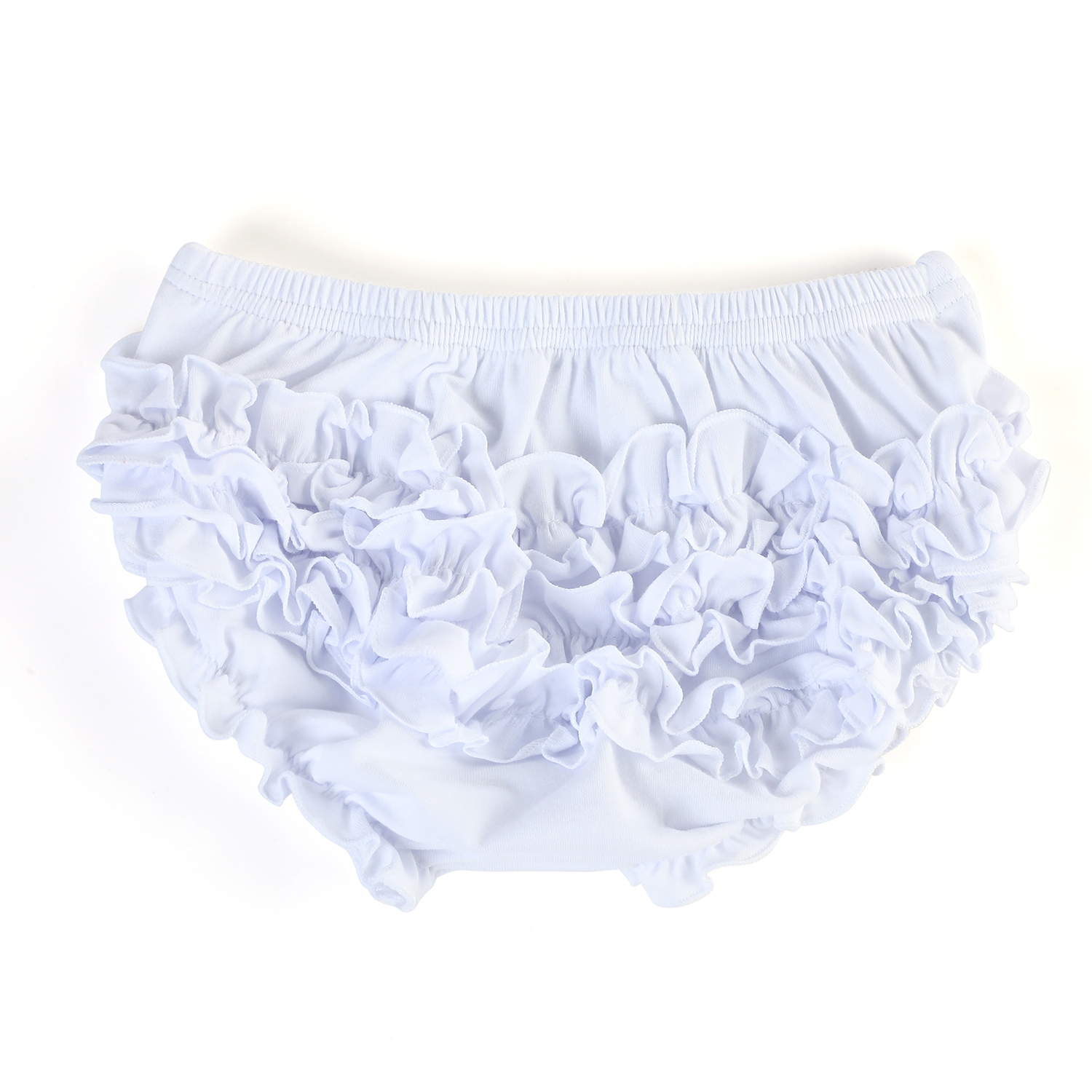 Summer Newborn Solid Color Baby Bloomers Triple Icing Ruffle Underwear Baby Girls Soft Cotton Bloomer