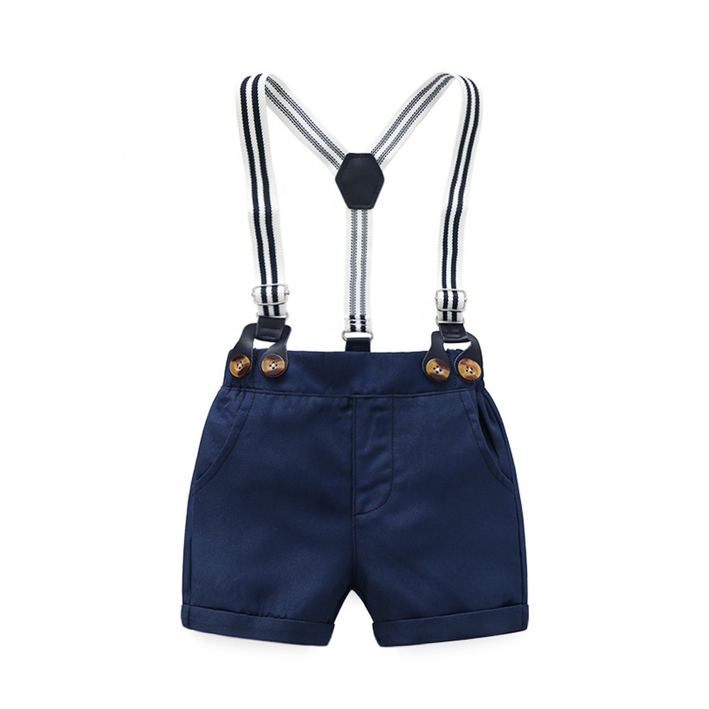 Summer Baby Clothes Infant Clothing Print Outfits With Hat Shoes Baby Boy Suit Set 3 to 6 Months Baby Rompers Suspenders