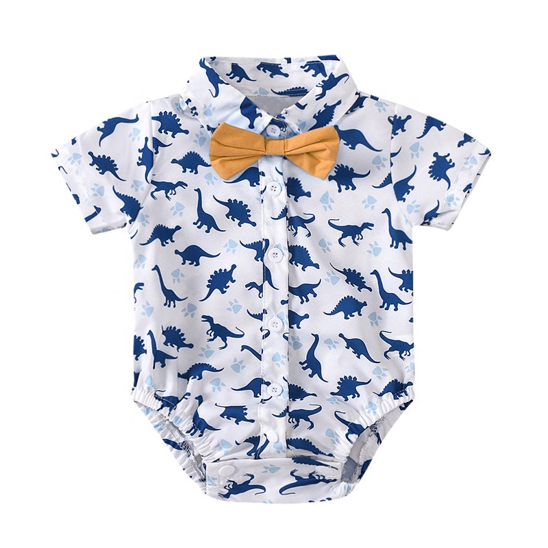 Summer Baby Clothes Infant Clothing Print Outfits With Hat Shoes Baby Boy Suit Set 3 to 6 Months Baby Rompers Suspenders