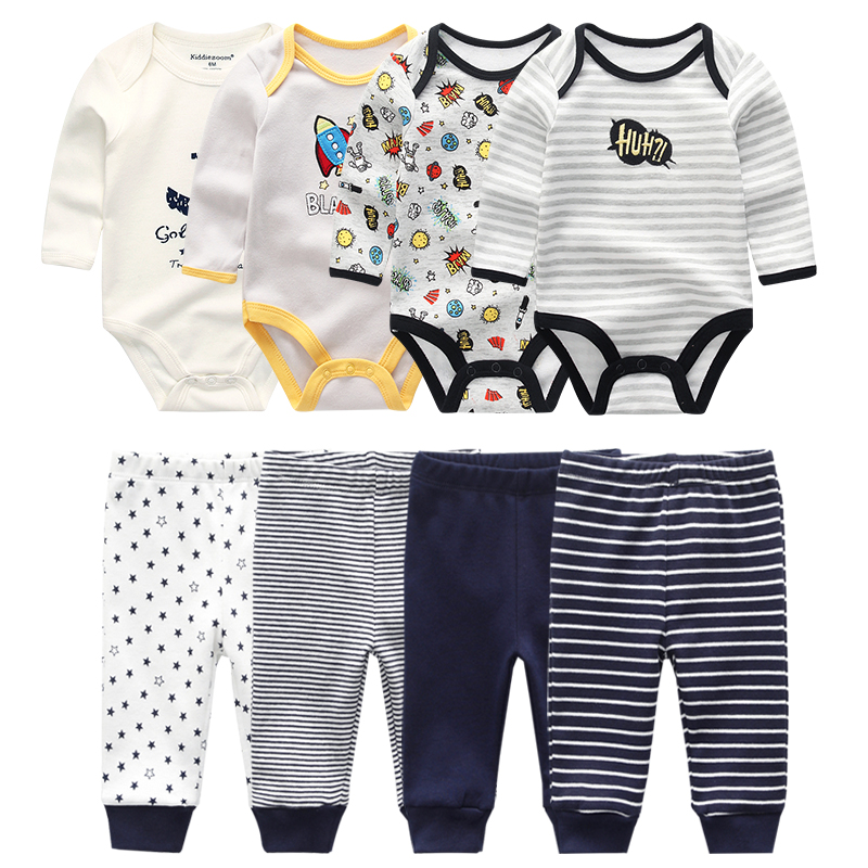 8pcs/lots  baby boys' clothing  clothes romper sets