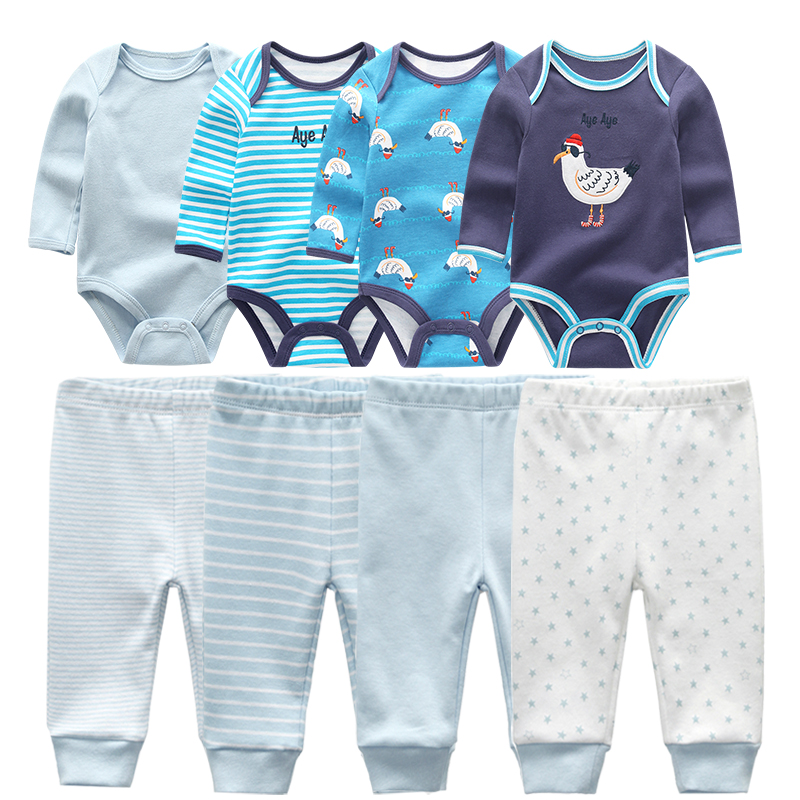 8pcs/lots  baby boys' clothing  clothes romper sets