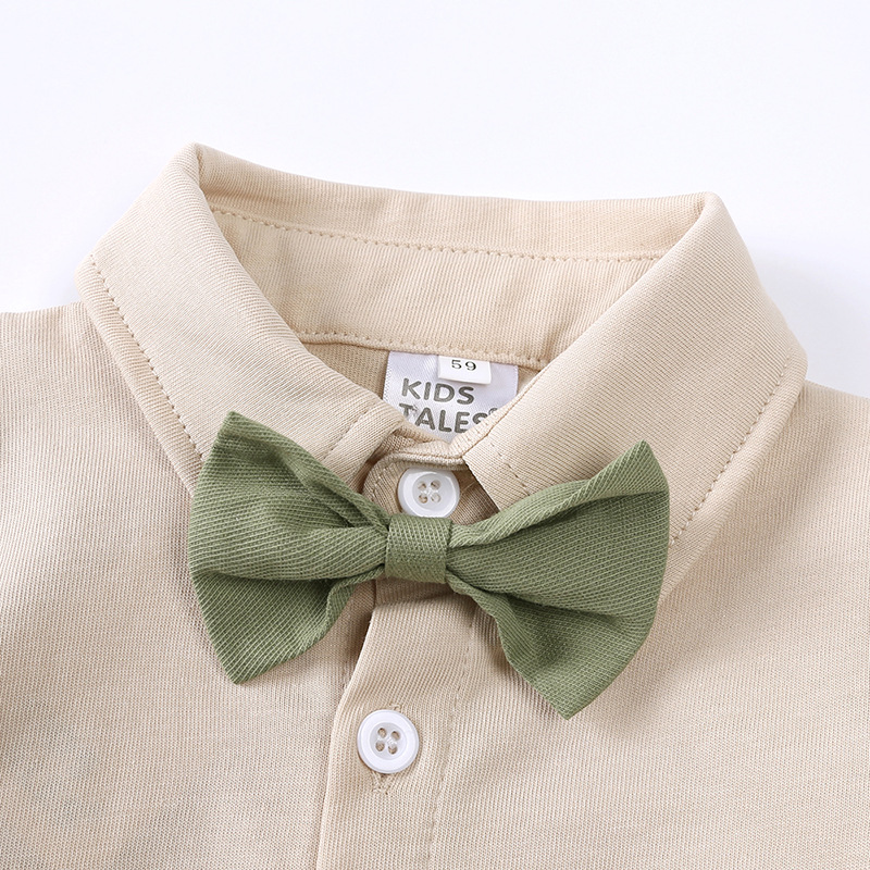 2023 New Cotton Short Sleeve Set with Two Pieces of Strap Pants