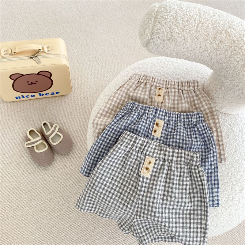 Summer Plaid Boxer Shorts for Babies Unisex Toddler Boys & Girls Clothing ﻿