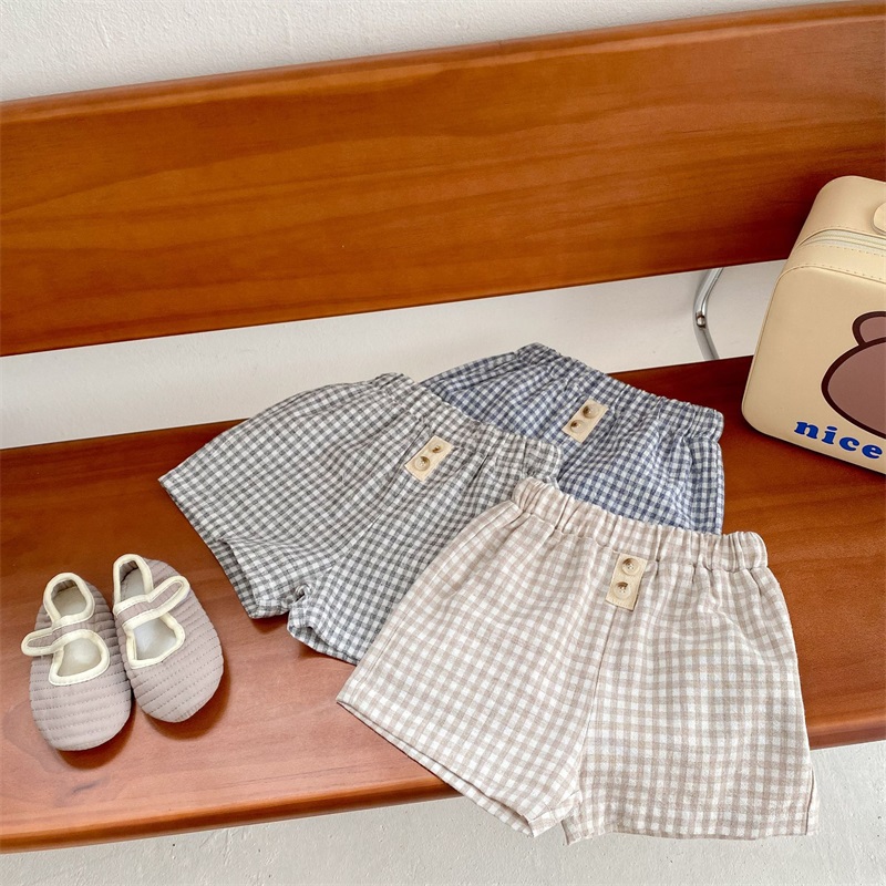Summer Plaid Boxer Shorts for Babies Unisex Toddler Boys & Girls Clothing ﻿