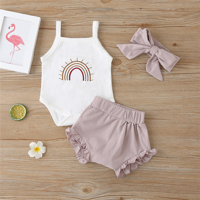 Summer  Toddler Clothes Cute Boy Gentleman White Shirt Suspenders Shorts Pants Outfit Suit Baby Clothing Set