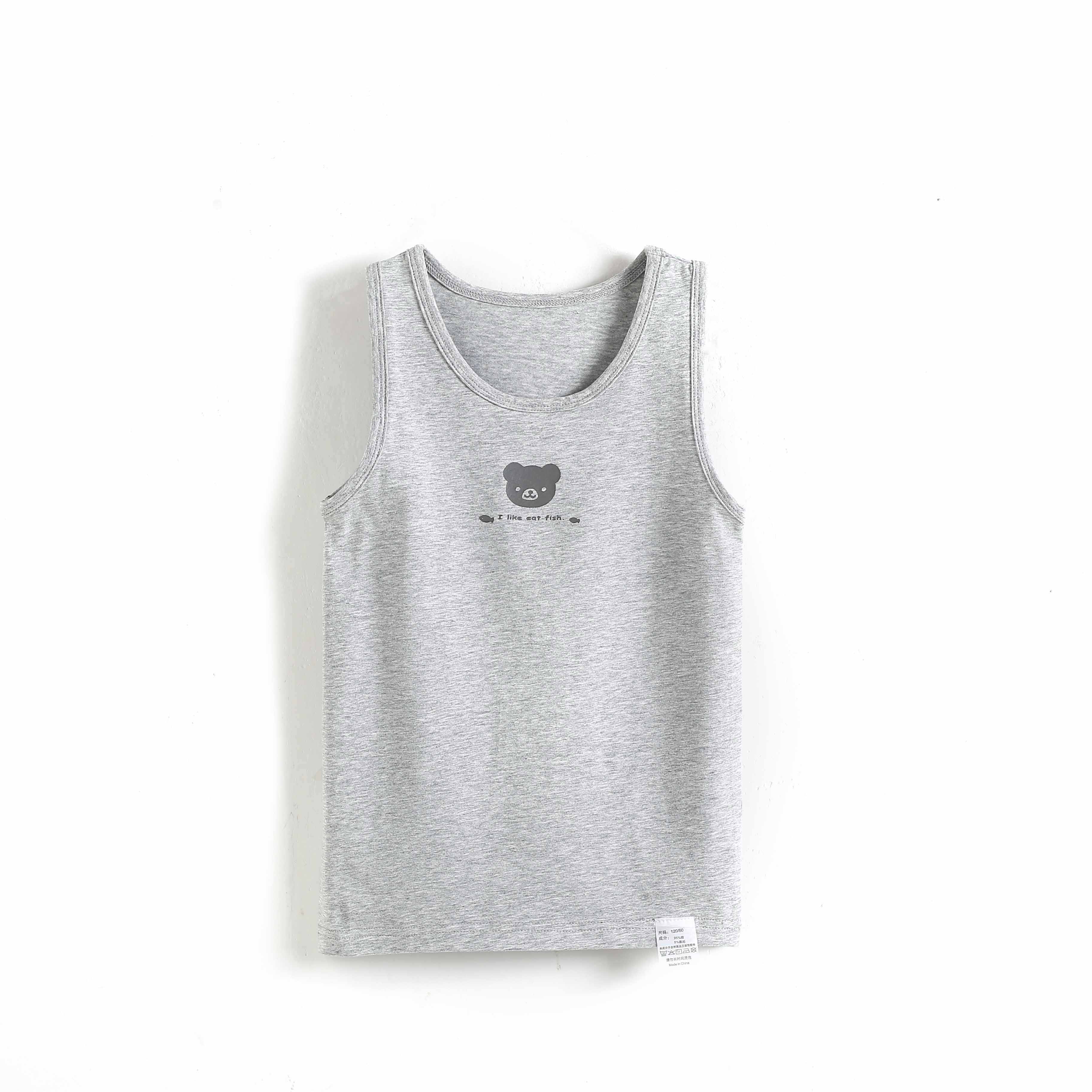  Simple Design Summer Casual Little Baby Sleeveless Boys Vest Cotton Kinds Clothing