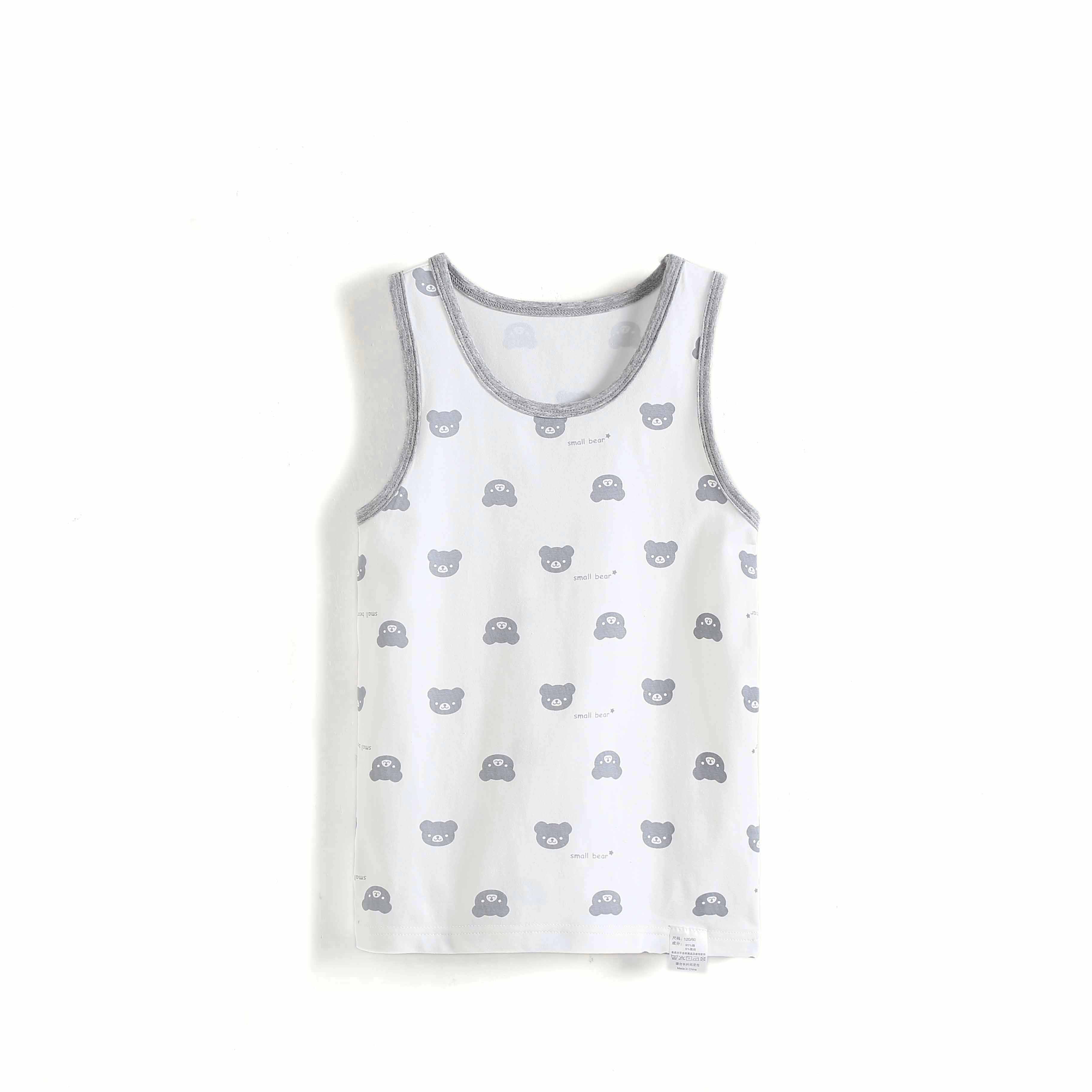  Simple Design Summer Casual Little Baby Sleeveless Boys Vest Cotton Kinds Clothing