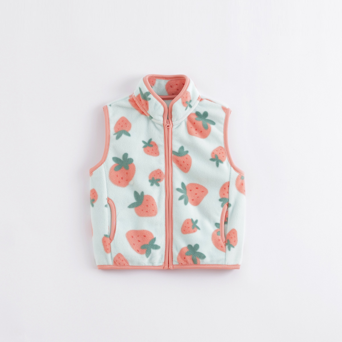 marc&janie 221108 Boys Girls' Spring Autumn Soft Polar Fleece Vest Autumn Infant Clothes Toddlers Waistcoats Plaid Baby 