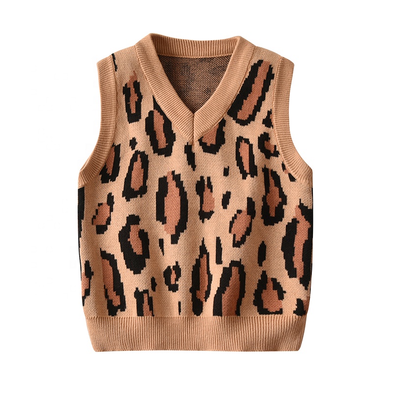 V-Neck Knitwear Cotton Infant Toddler Spring Summer Autumn Kids Sweater Clothes Girls Baby Vests