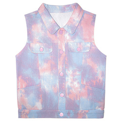 Baby  kids fashion design printed fall new girl soft kids girls vest