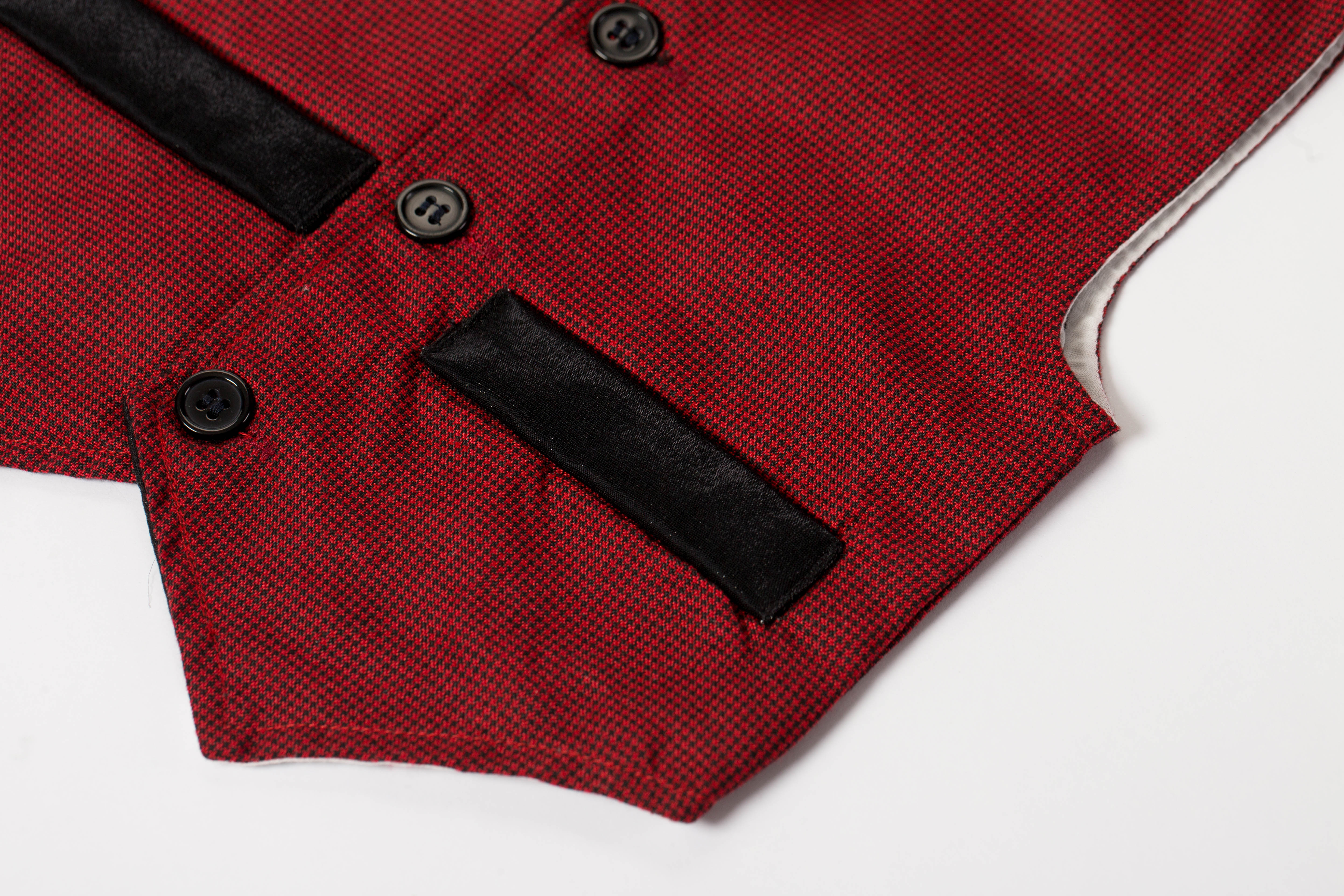 Baby Clothes Cotton Red Vest Suit Baby Boy Romper Clothes Birthday Party Outfit
