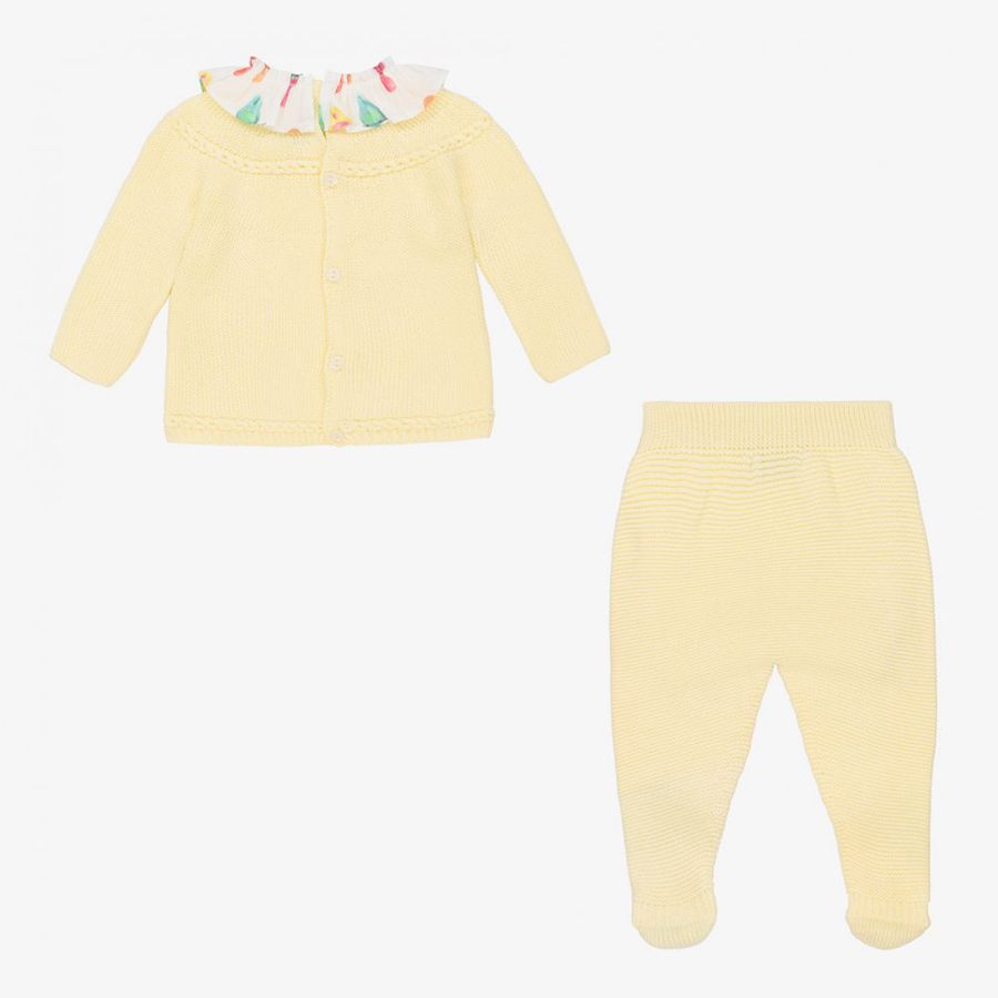  100% cotton pullover boy girls kids scarf baby knitted print sweater suit children cardigan