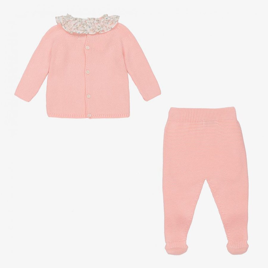  100% cotton pullover boy girls kids scarf baby knitted print sweater suit children cardigan