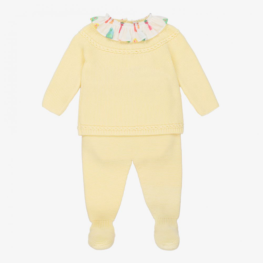  100% cotton pullover boy girls kids scarf baby knitted print sweater suit children cardigan