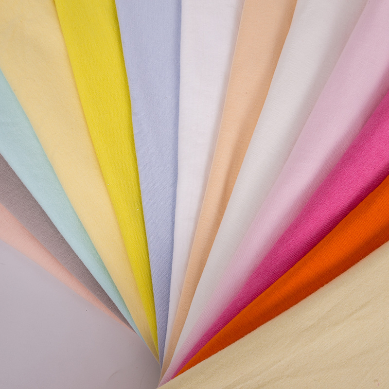 Quick Dry 100% Cotton Baby Plain Single Jersey Fabric Knitted Fabric for Lining