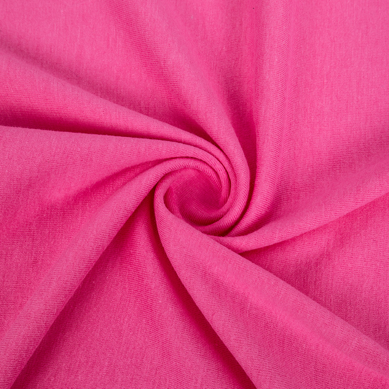 Quick Dry 100% Cotton Baby Plain Single Jersey Fabric Knitted Fabric for Lining
