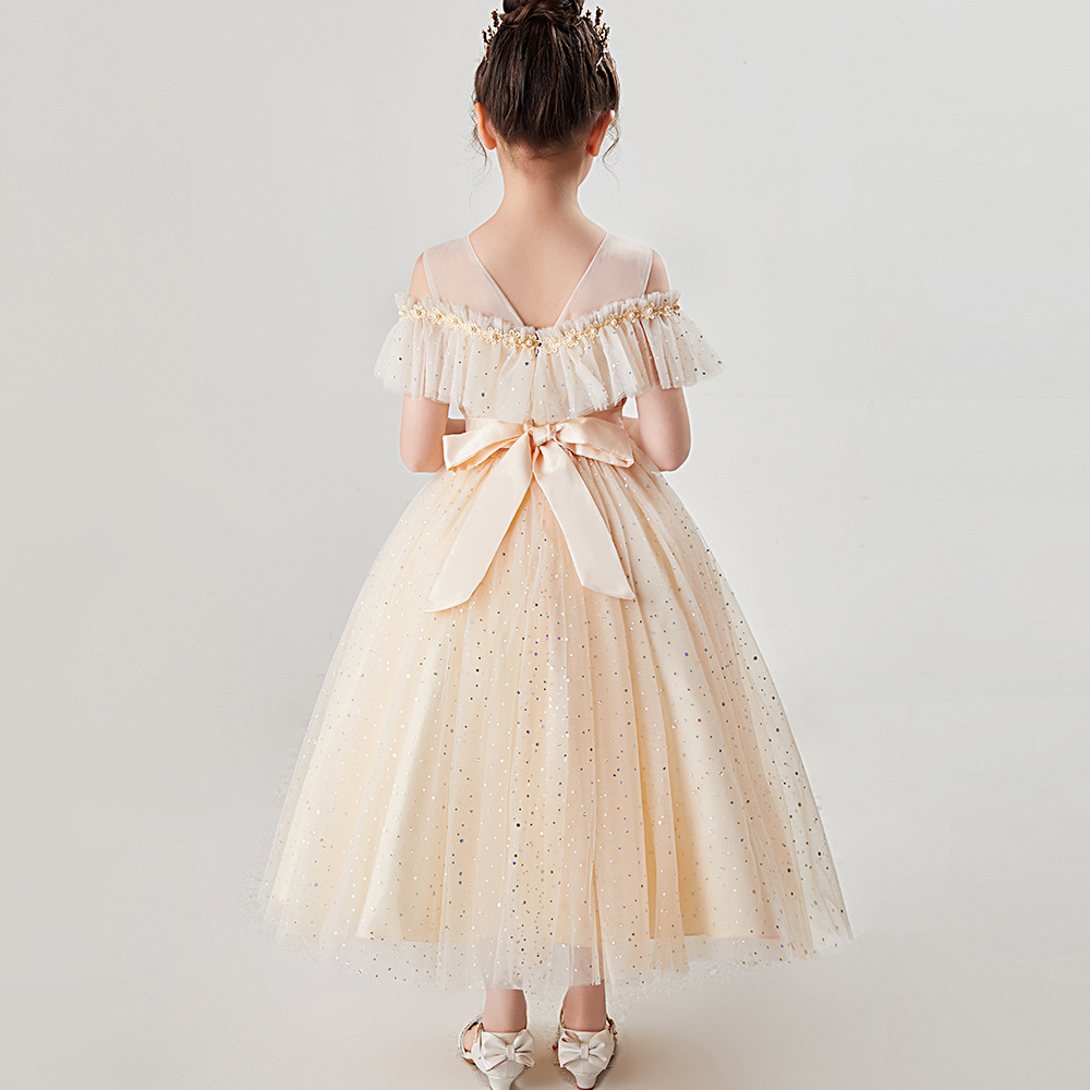 Baby Girls Sequins Flower Party Tutu Dress Clothes Children Girls Wedding Birthday Dress Clothing Infant Kids Christmas 