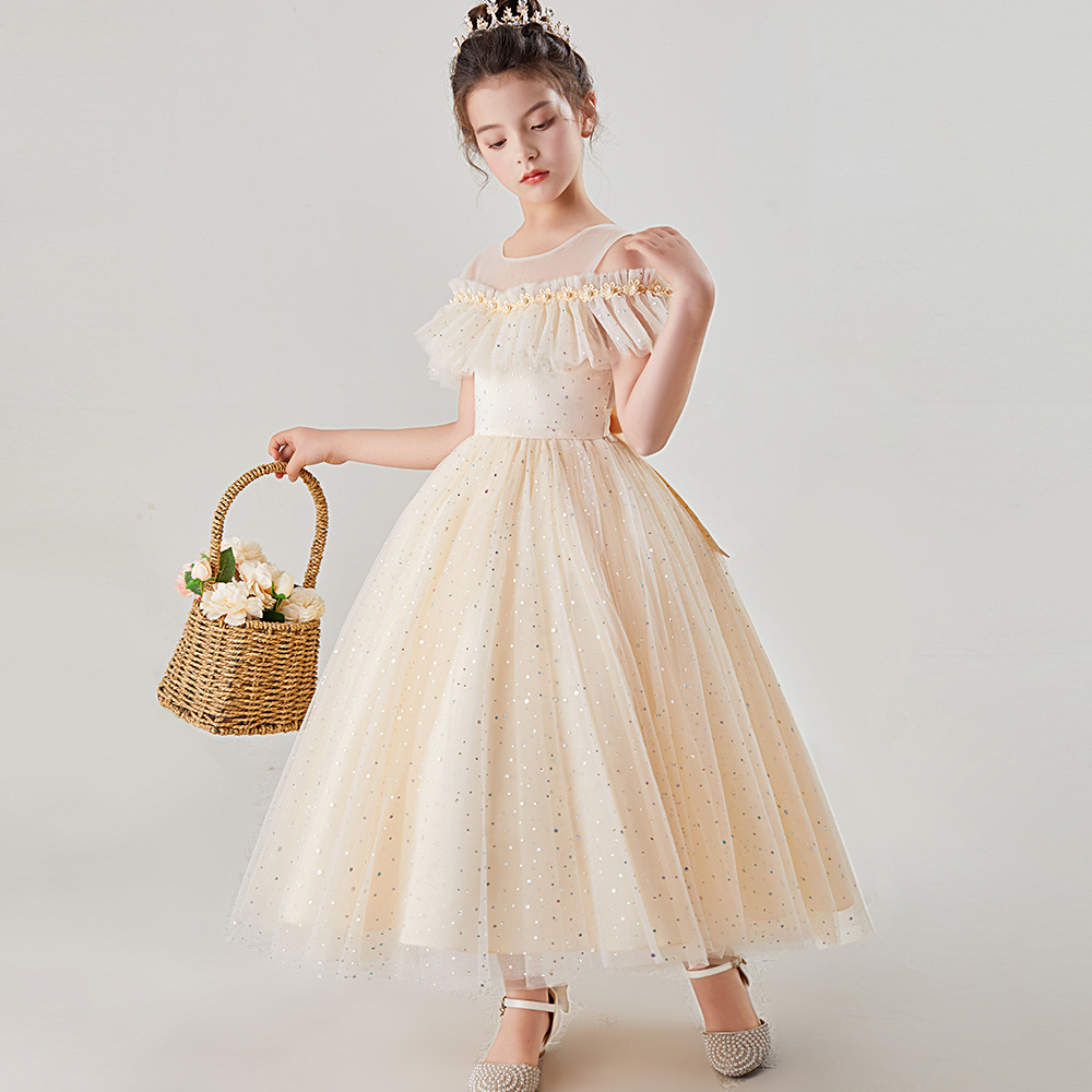 Baby Girls Sequins Flower Party Tutu Dress Clothes Children Girls Wedding Birthday Dress Clothing Infant Kids Christmas 