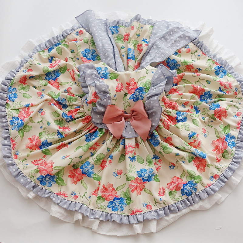 Spanish Royal Court Princess Dress European and American Lolita Children's Suit Girls' Skirts Dress Baby Clothes