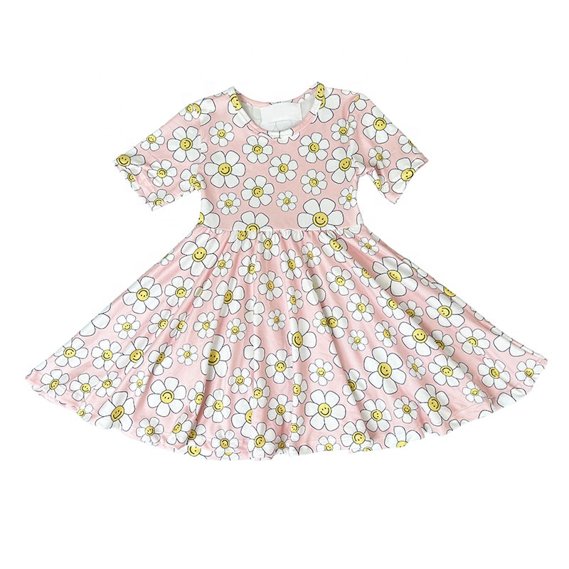DH  vestido de bebe 4th os july fashion girls twirl dress latest children dress designs