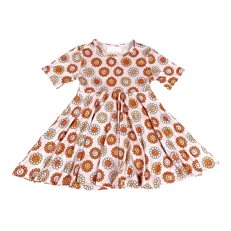 DH  vestido de bebe 4th os july fashion girls twirl dress latest children dress designs